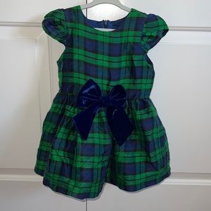 Isobella & Chloe green/blue plaid dress - size 3T